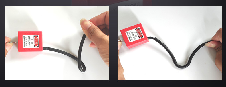 Bedi type industrial safety padlock, personal life lock, electrician lock, loto lockable tag, equipment maintenance safety lock pic 7