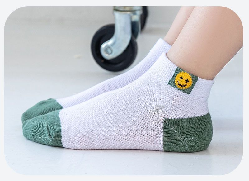 夏季儿童薄款袜子男童女童宝宝袜子网眼轻薄透气不起球短袜详情19