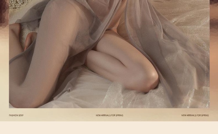 性感睡衣女夏季透明蕾丝网纱q趣镂空诱惑小胸露背吊带睡裙纯欲风详情19