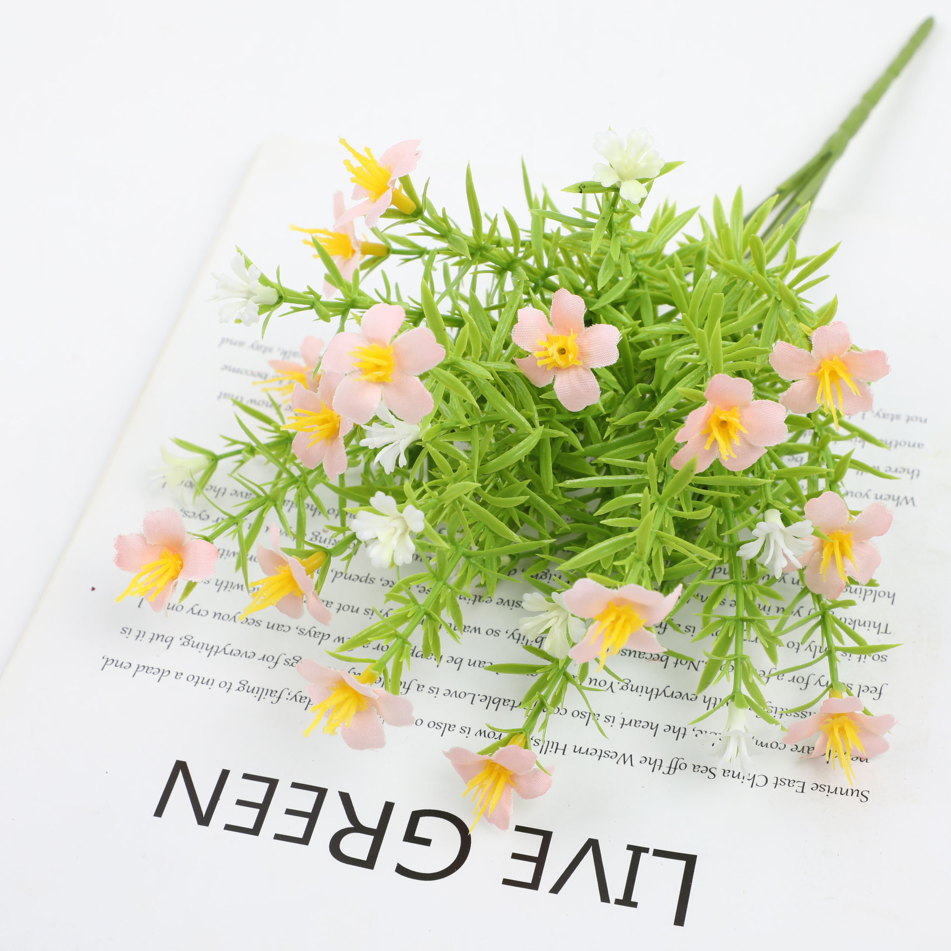 仿真塑料花米兰草家居装饰人造花束仿真植物假花绿植水草工厂批发详情5