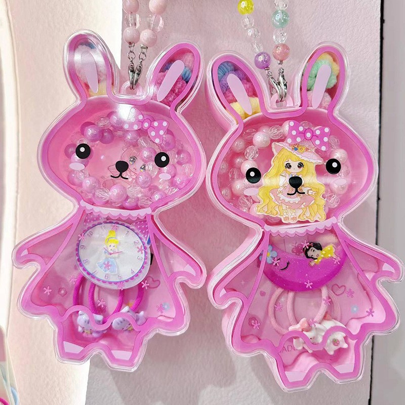 儿童首饰套装儿童发圈手链发夹套装儿童首饰礼盒动物包包儿童饰品详情17