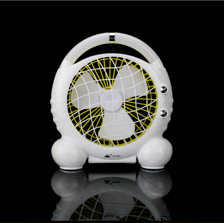 JR-2018 Lighted fan rechargeable student dormitory home rechargeable fan mini Portable with strong wind force pic 8