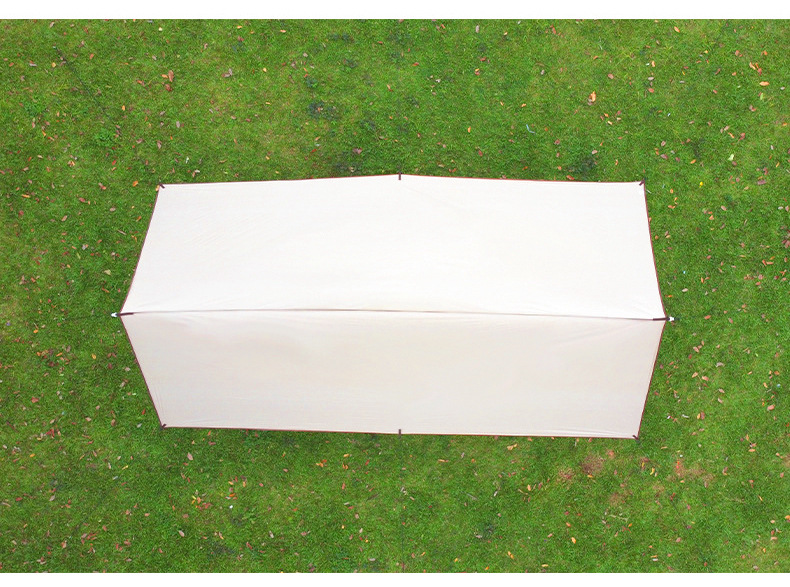 Sky tent, outdoor camping sunshade, hexagonal black rubber silver-coated thick curtain, sun protection canopy, camping and picnic equipment pic 20