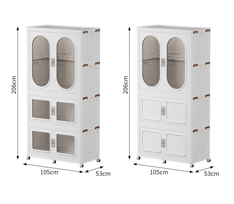 Combination wardrobe, large-sized adult wardrobe, multi-functional folding cabinet without installation, clothes and quilts organization and storage cabinet pic 20