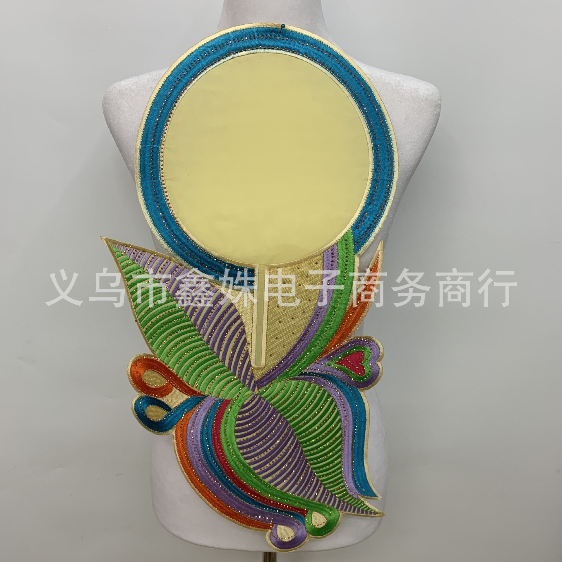 Best-selling stage costume accessories with irregular-shaped embroidered circular collars pic 10