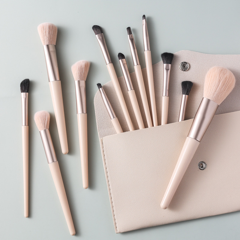 12-piece Morandi Cangzhou makeup brush set, loose powder, eyeshadow, blush, concealer, contouring brush, beauty tools wholesale factory pic 2