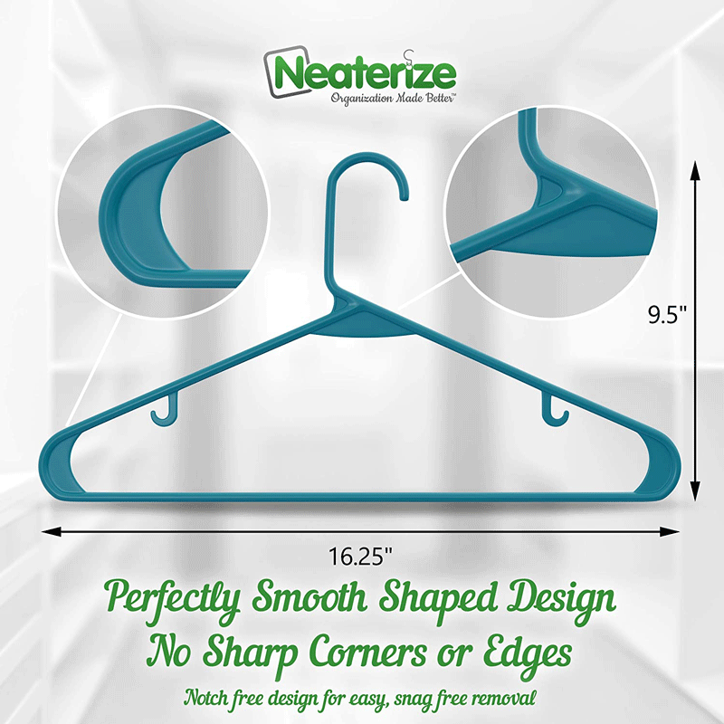 Dry and wet dual-purpose household traceless plastic clothes hanger, multi-functional adult clothes drying rack, storage, anti-slip clothes hanger organizer pic 21