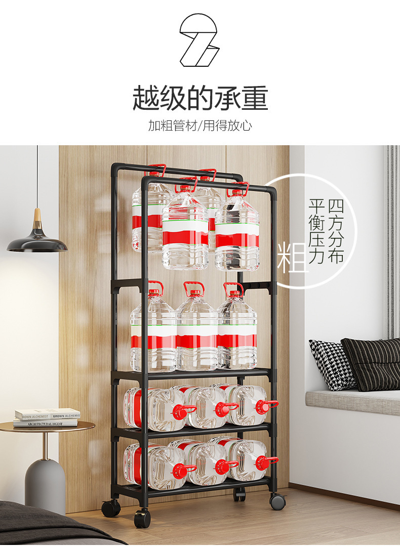 Simple coat rack, floor-standing indoor clothes hanger, bedroom clothes double-pole rack, household clothes drying rack, dormitory clothes drying rack pic 9