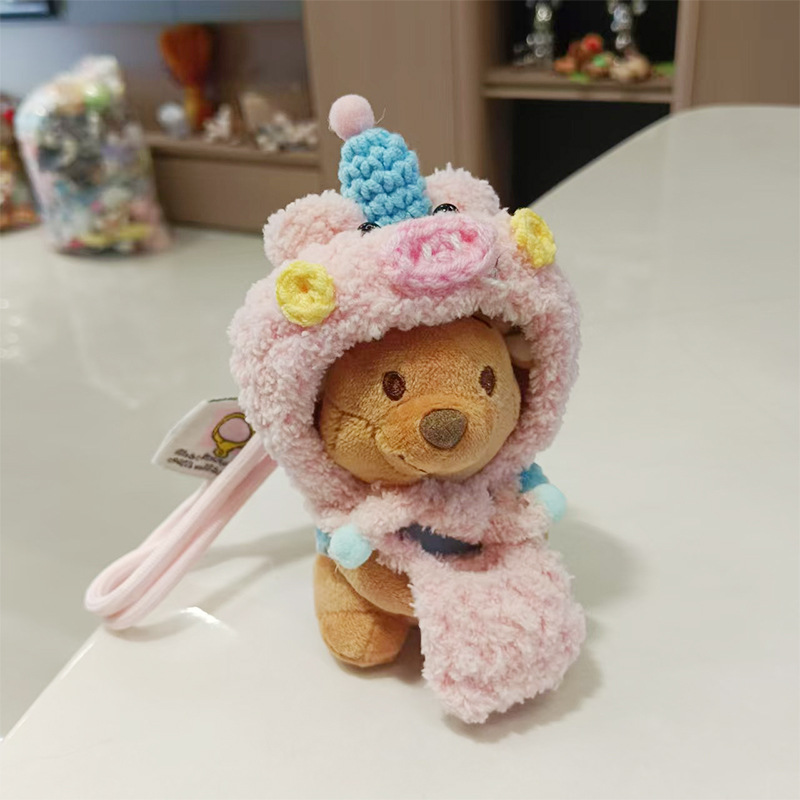 Creative little bean figurines, plush pendants, keychains, cute bags, hanging decorations, accessories, birthday gifts, claw machine dolls pic 2