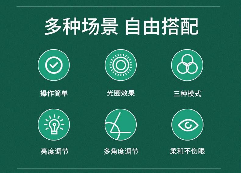 手机直播补光灯网红灯拍照补光桌面摄影灯美颜灯圈补光支架主播美详情2