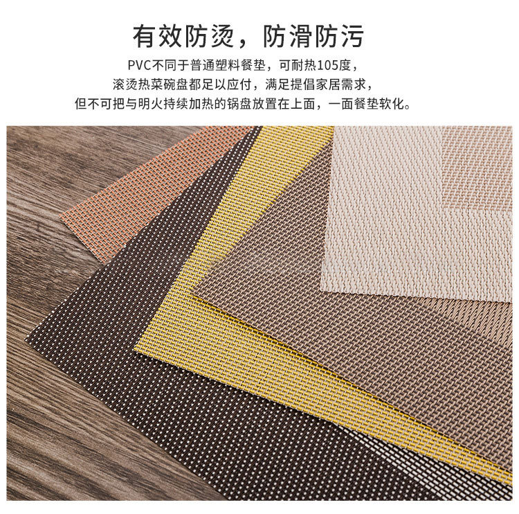 速卖通跨境pvc餐垫防水防油日式隔热餐桌垫酒店餐厅咖啡厅西餐垫详情10