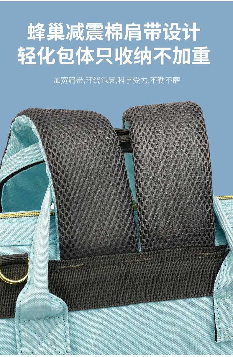 媽咪包定制雙肩背包手提袋大容量多功能防水母嬰包訂制usb媽媽包詳情36