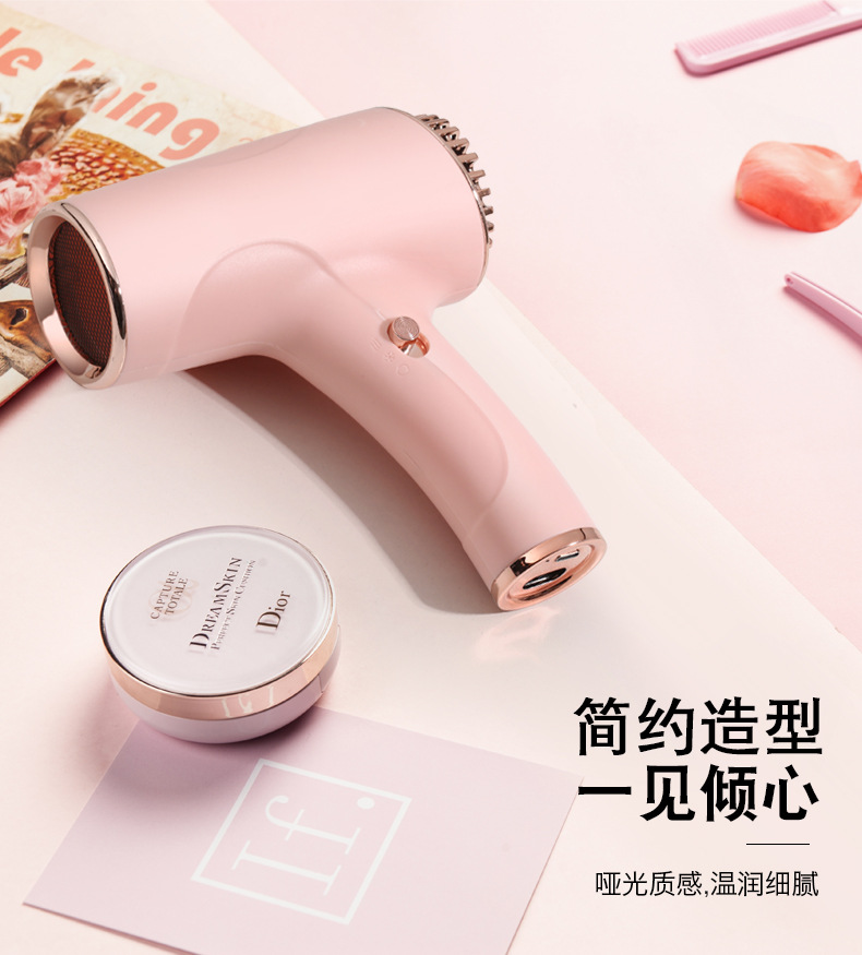 Pure cold air hair dryer, rechargeable for college student dormitories, portable usb hair dryer for art studios without plug pic 1