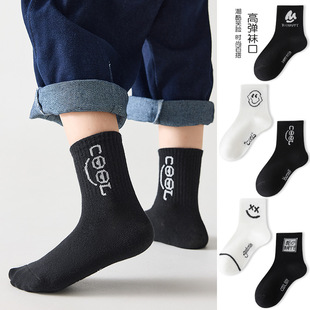 新款儿童A类卡通棉袜宝宝冬季中筒袜男童女童透气无骨袜春秋童袜详情6