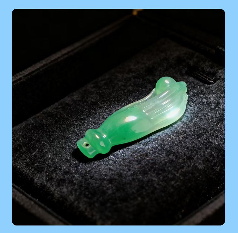 天然非洲翠掌上明珠项链配件吊坠手链手工diy材料珠宝饰品批发详情8