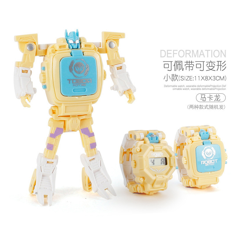 儿童变形手表电子玩具扭蛋机幼儿园礼物 趣味变形机器人电子手表详情8
