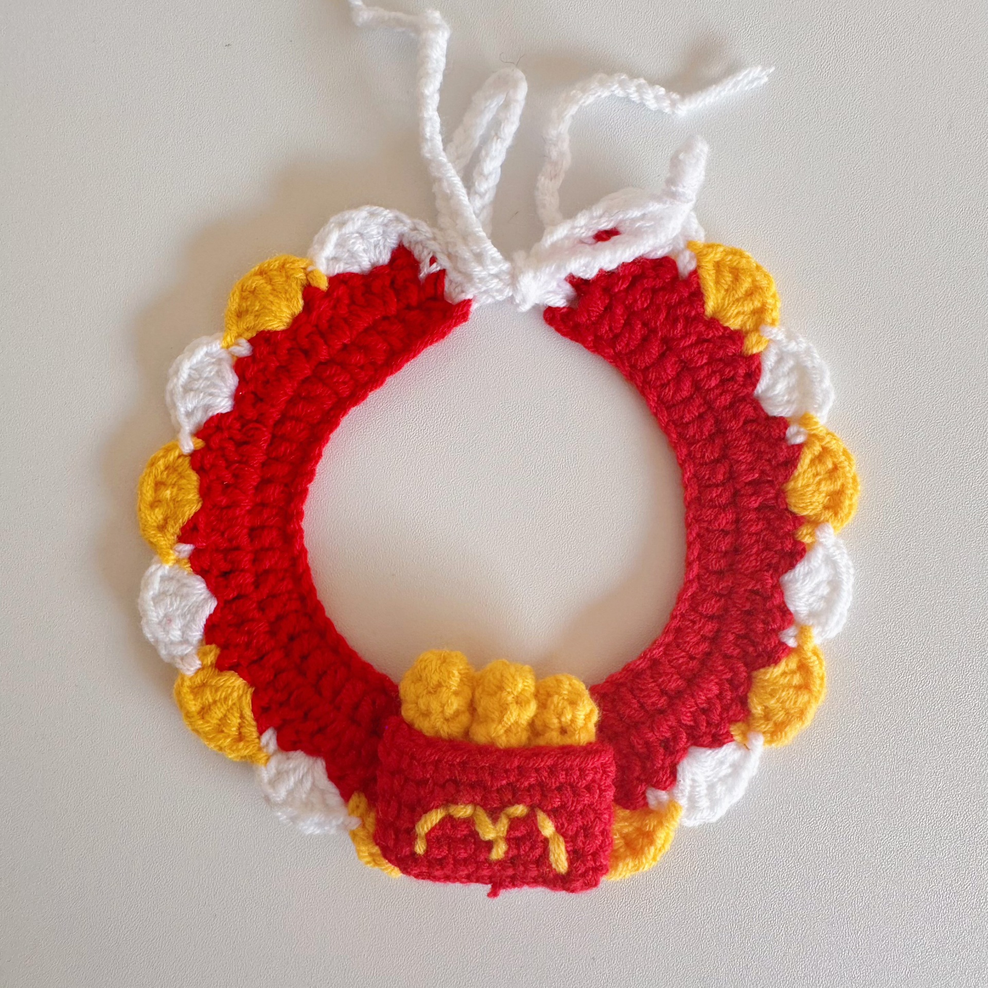 Pet hand-woven necklaces, cute cat knitted necklaces, kitten neck rings, small dog neck decorations pic 29