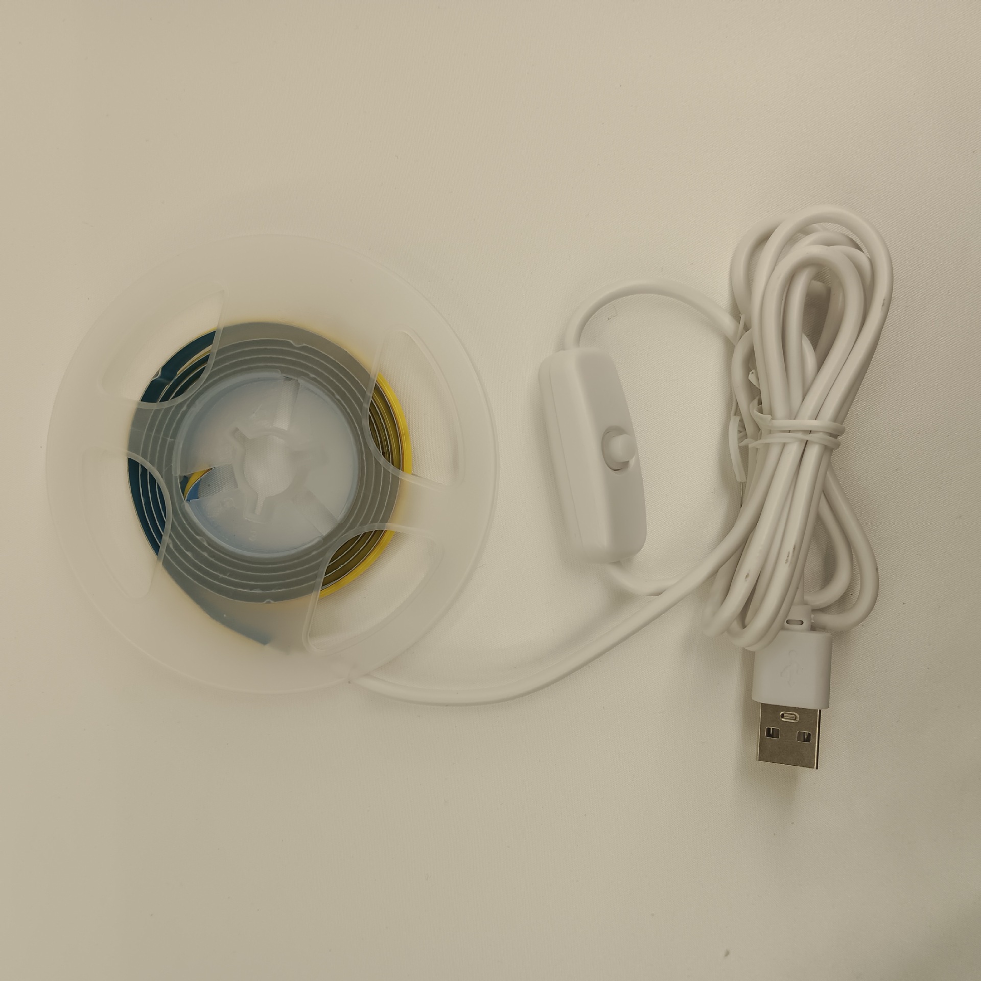 跨境电商USB灯带5V320灯氛围灯串按键开关LED彩色线条灯COB灯带详情5