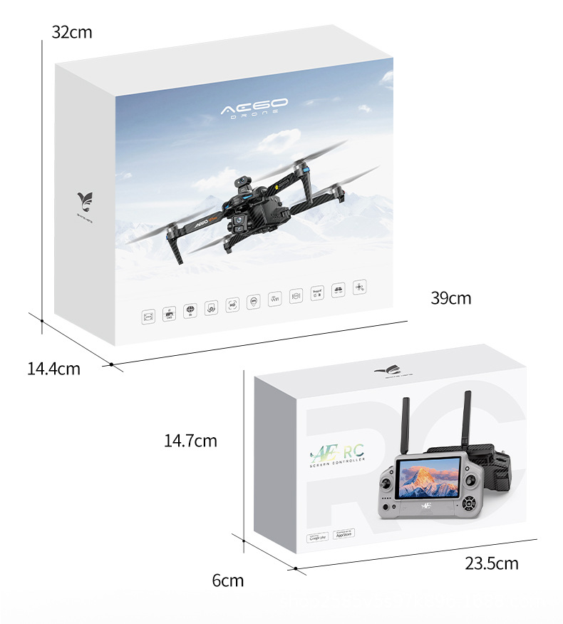 The AE60 high-definition aerial photography, digital image transmission, airdrop, automatic return, GPS advanced remote control aircraft with touch screen pic 20