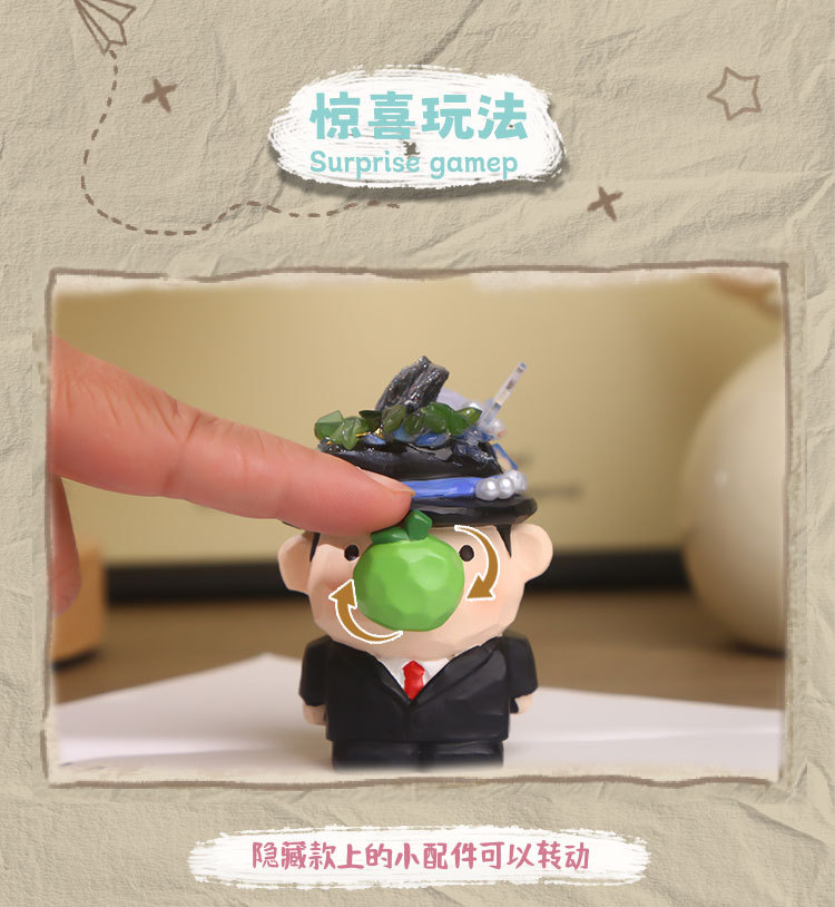 卡通创意桌面摆件盲盒大艺术家DIY能量盲盒居家办公室桌面装饰详情5