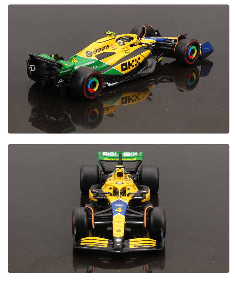 Bburago比美高1:43F1赛车2024摩纳哥MCL38迈凯伦仿真合金汽车模详情7