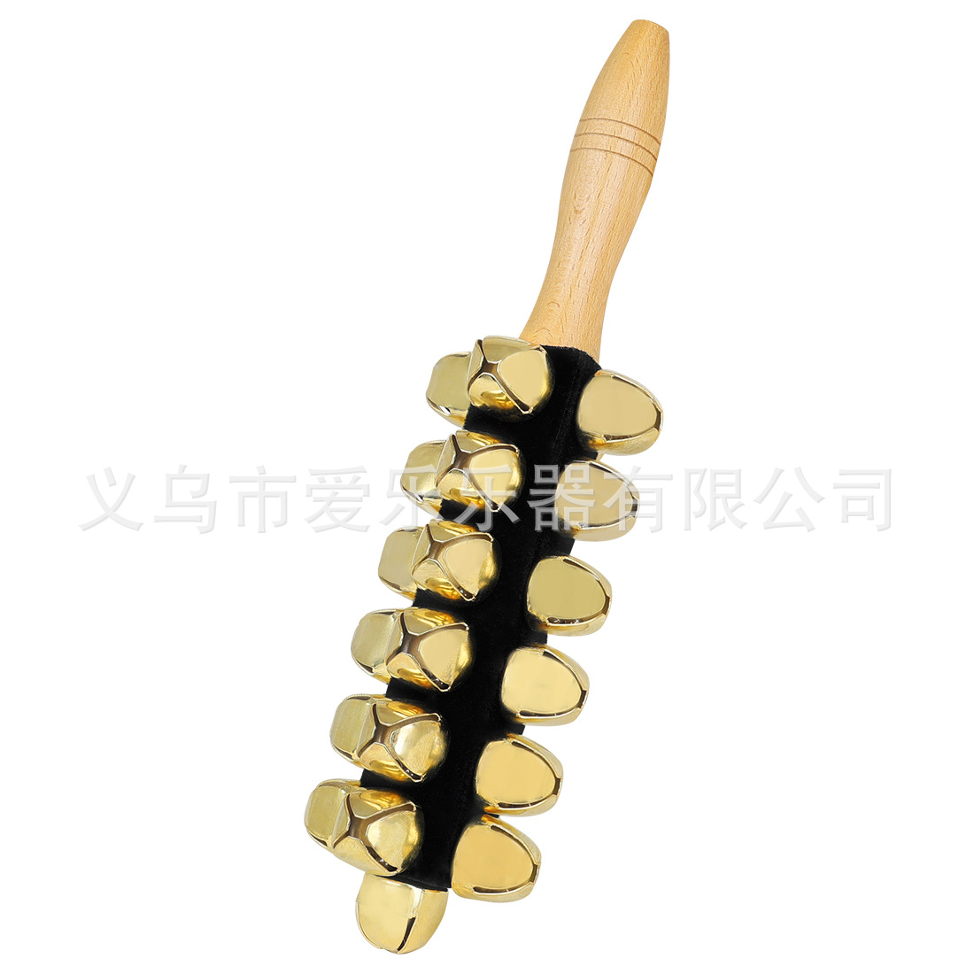 跨境25音大棒铃榉木手摇铃儿童早教打击乐器响铃音乐道具手摇棒铃详情5