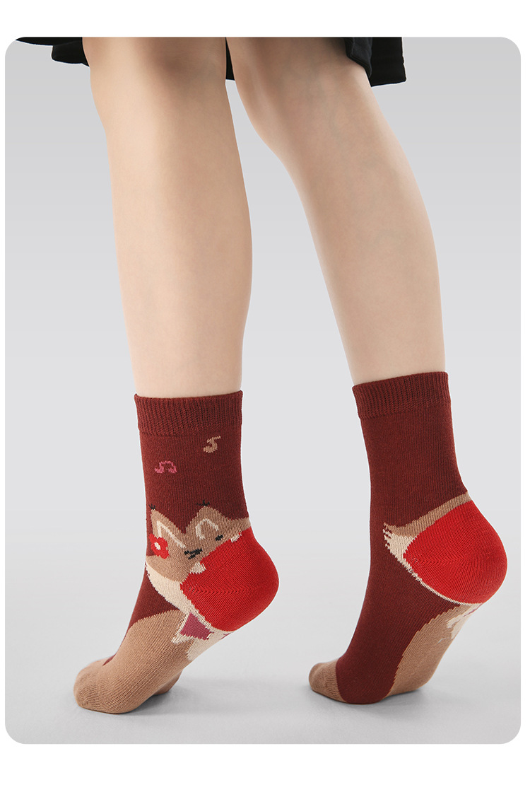 1945儿童袜批发25秋季新款薄款短袜卡通动物宝宝袜棉无骨女童袜子详情13