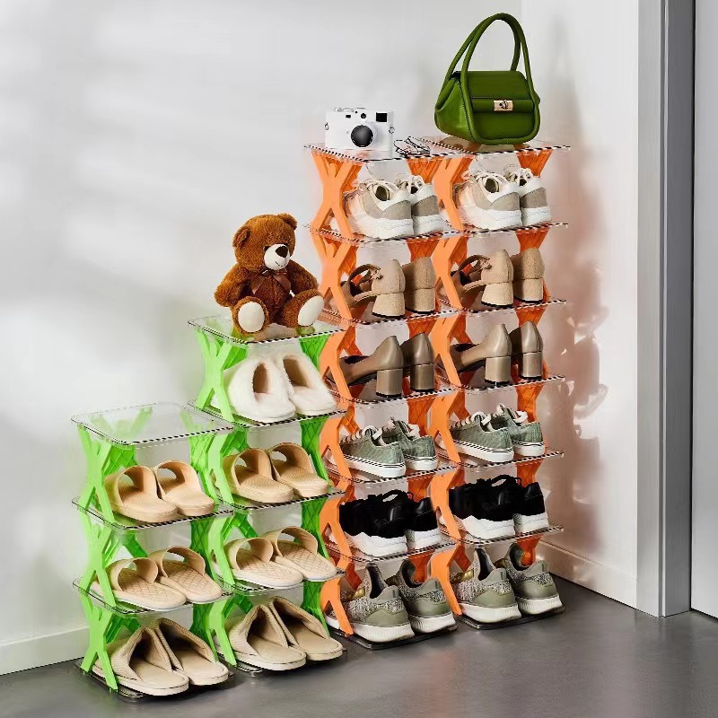 轻奢简易鞋架多层家用门口宿舍置物架厨房收纳架自由安装收纳鞋柜详情1