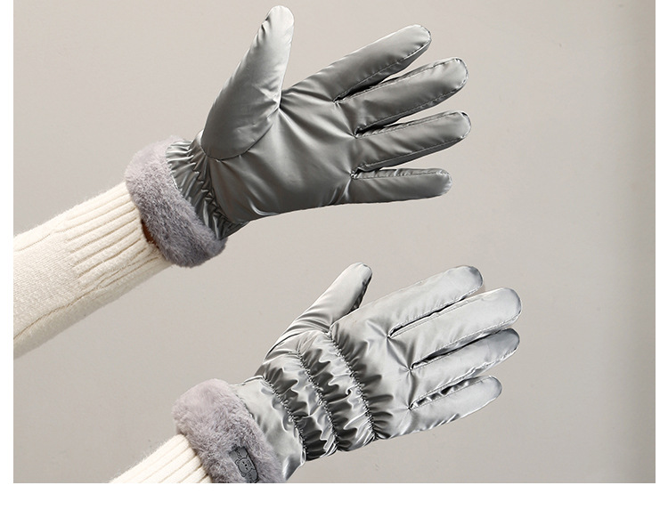 手套骑车保暖冬天女滑雪加绒加厚防寒骑行学生触屏可爱秋冬户外详情9