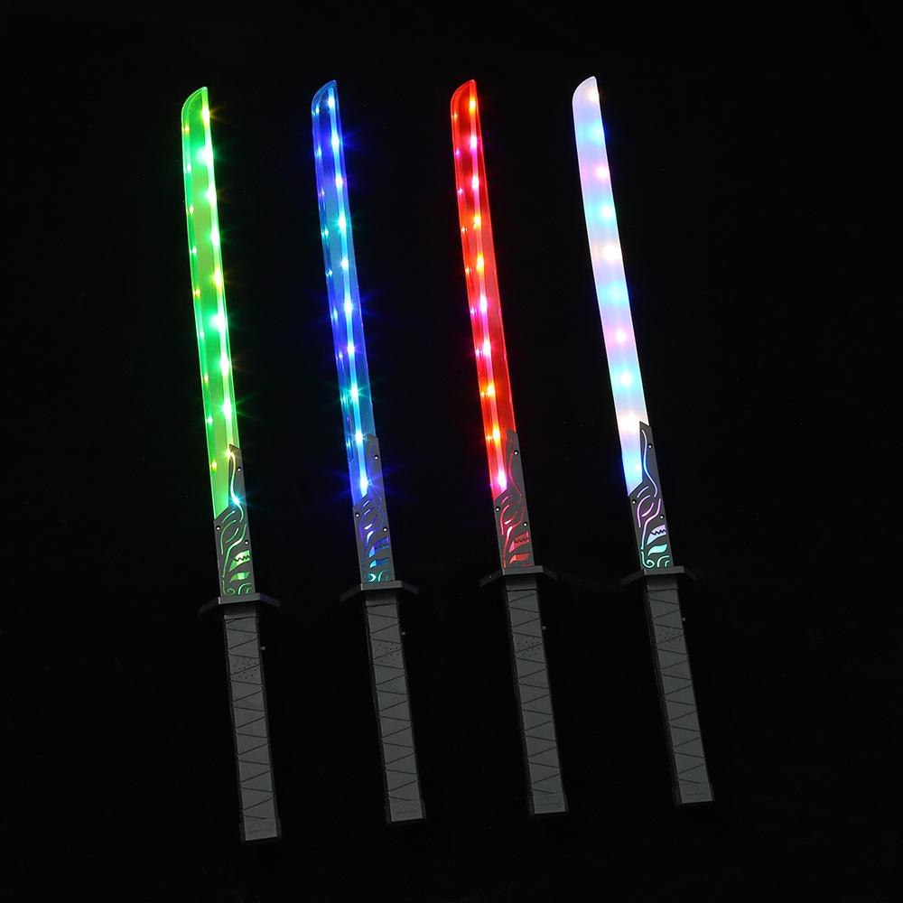 武士发光刀剑闪光棒七彩闪光战斗音效激光剑夜市地摊玩具批发详情2
