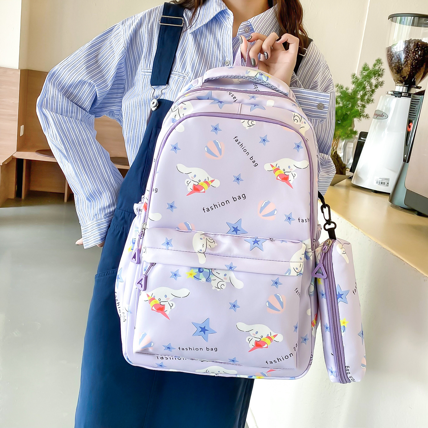 Two-piece backpack for girls in school, lightweight and lightweight bag for students in grades 3 to 6, schoolbag for junior high school students pic 47