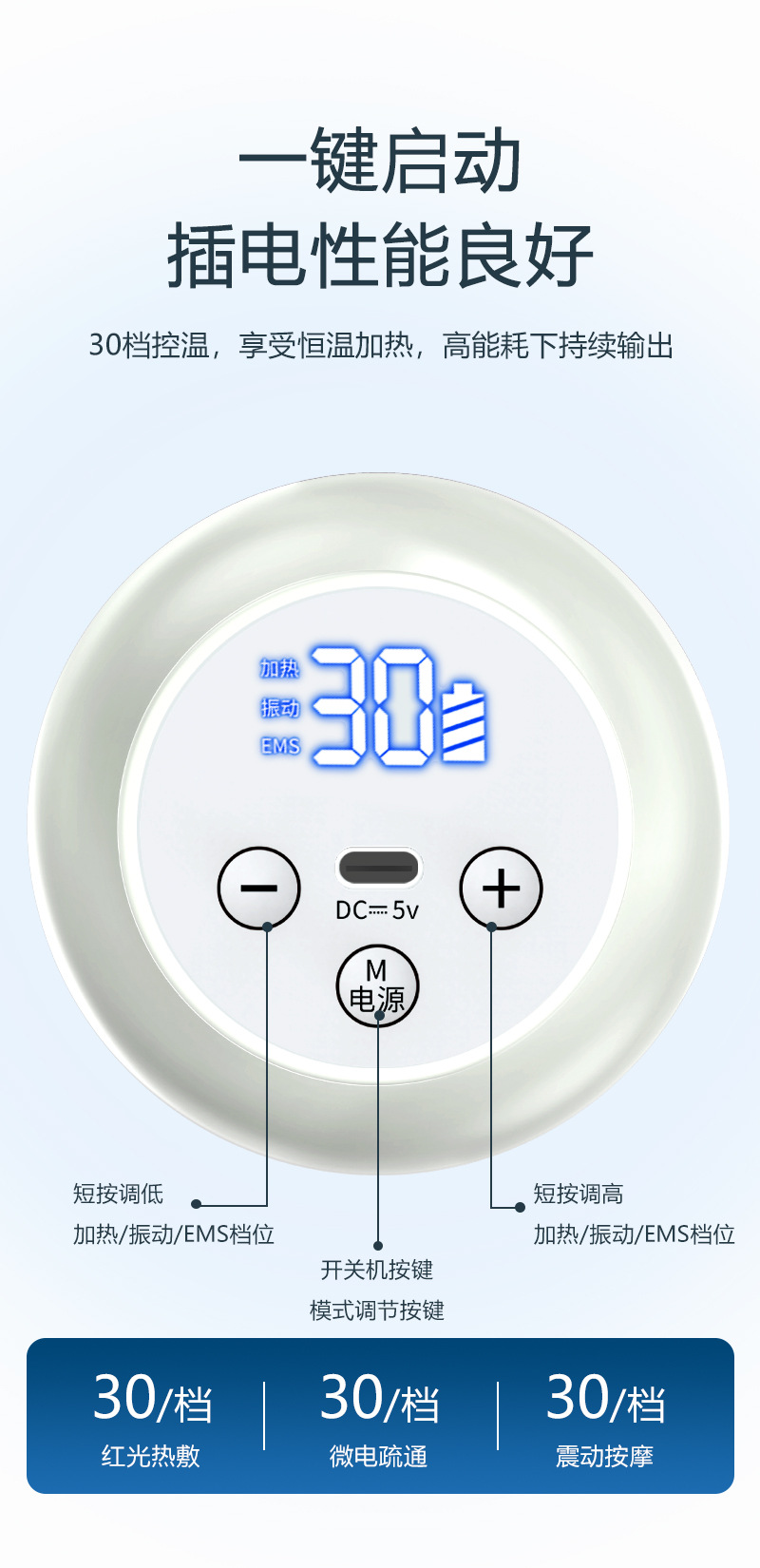 shanilak 30 grados eléctrico meridiano cepillo de cuerpo entero universal hot pack shake multifunctional draga meridiano gua sha instrumento de masaje pic 7