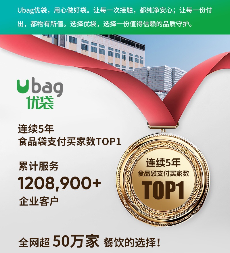 优袋食品塑料袋批发一次性手提背心袋子白色透明外卖打包方便袋详情3