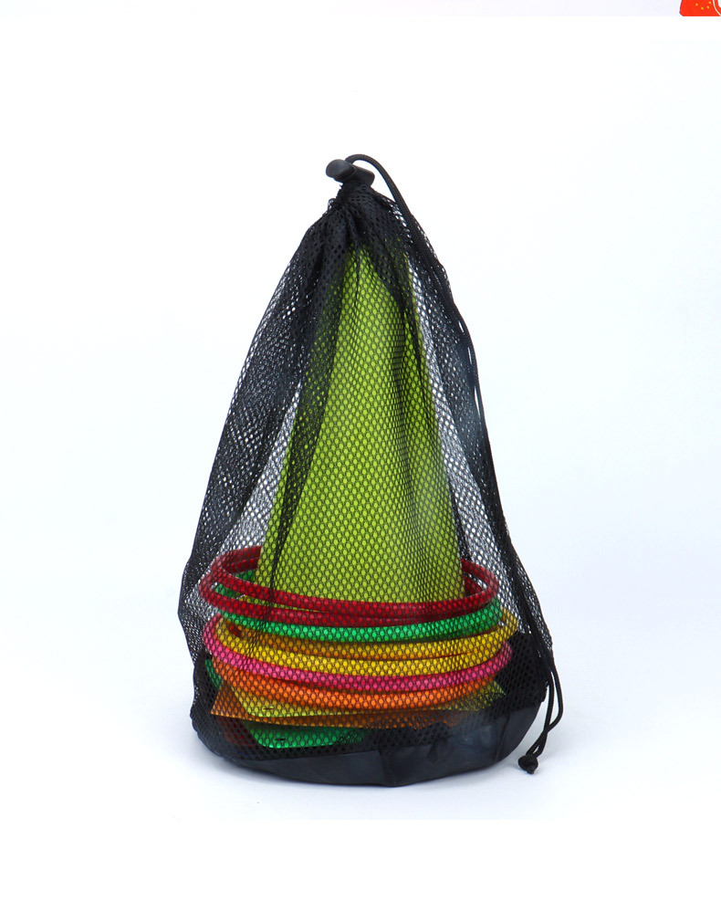 The Obstacle Bucket Ring Toss game set, which includes 6 colorful obstacle buckets and 10 colorful rings with net bags, is a popular children's educational toy at street stalls pic 16