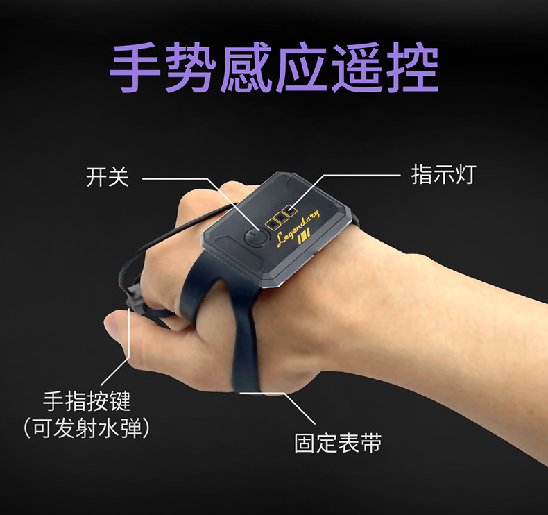 儿童遥控汽车可发射开炮水弹手势感应坦克四驱越野机甲男孩玩具车详情45