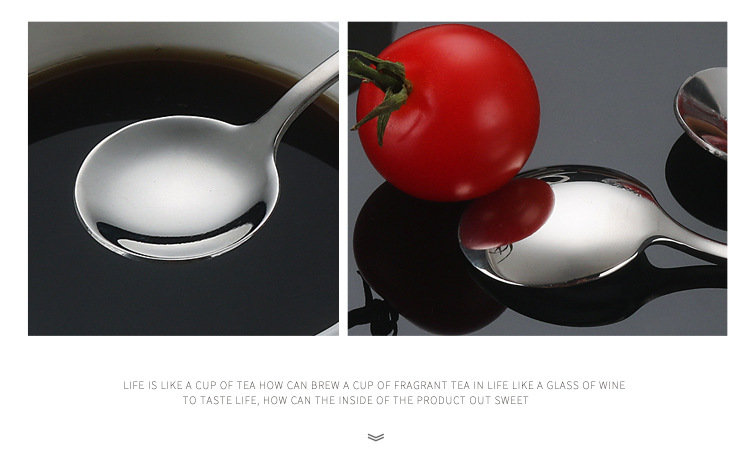 Stainless steel spoons with creative high appearance level, coffee spoons as souvenirs, golden small round spoons, gift spoons, dessert spoons, small round spoons pic 11