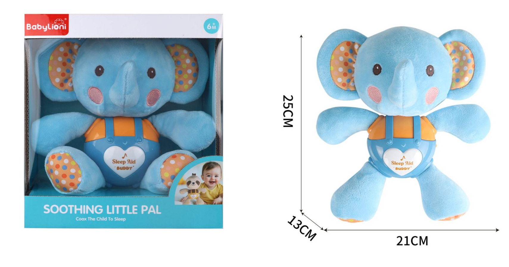 Cross-border infant and toddler audio-visual shaking music soothing doll educational early education plush fabric doll gift mascot pic 7