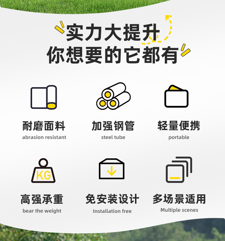 克米特椅子户外折叠椅露营野餐桌子钓鱼休闲便携椅子超轻铝合金凳详情5