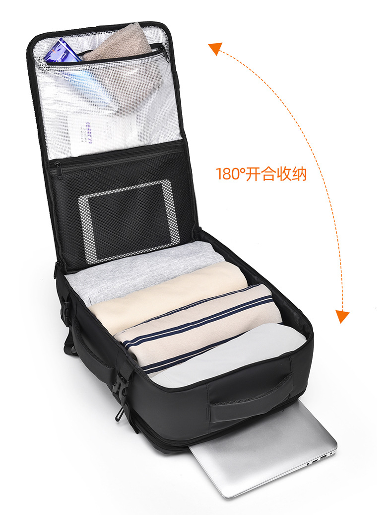 商务出行背包大容量双肩包行李包户外旅行出差通勤登机背包详情11