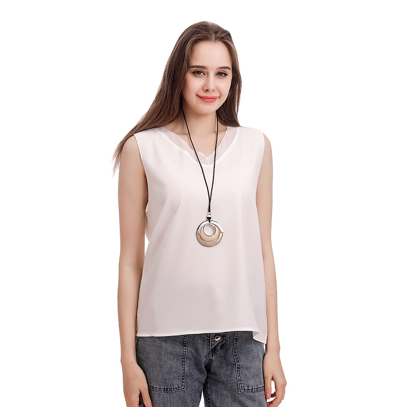 跨境亚马逊爆款欧美外贸木头圆形饰品秋冬女士时尚简约项链毛衣链详情11