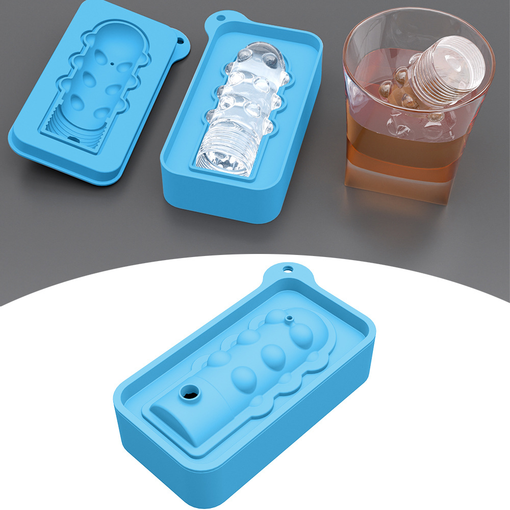 硅胶恶搞创意冰格模具带盖威士忌制冰器自封口 硅胶冰块冰模详情25
