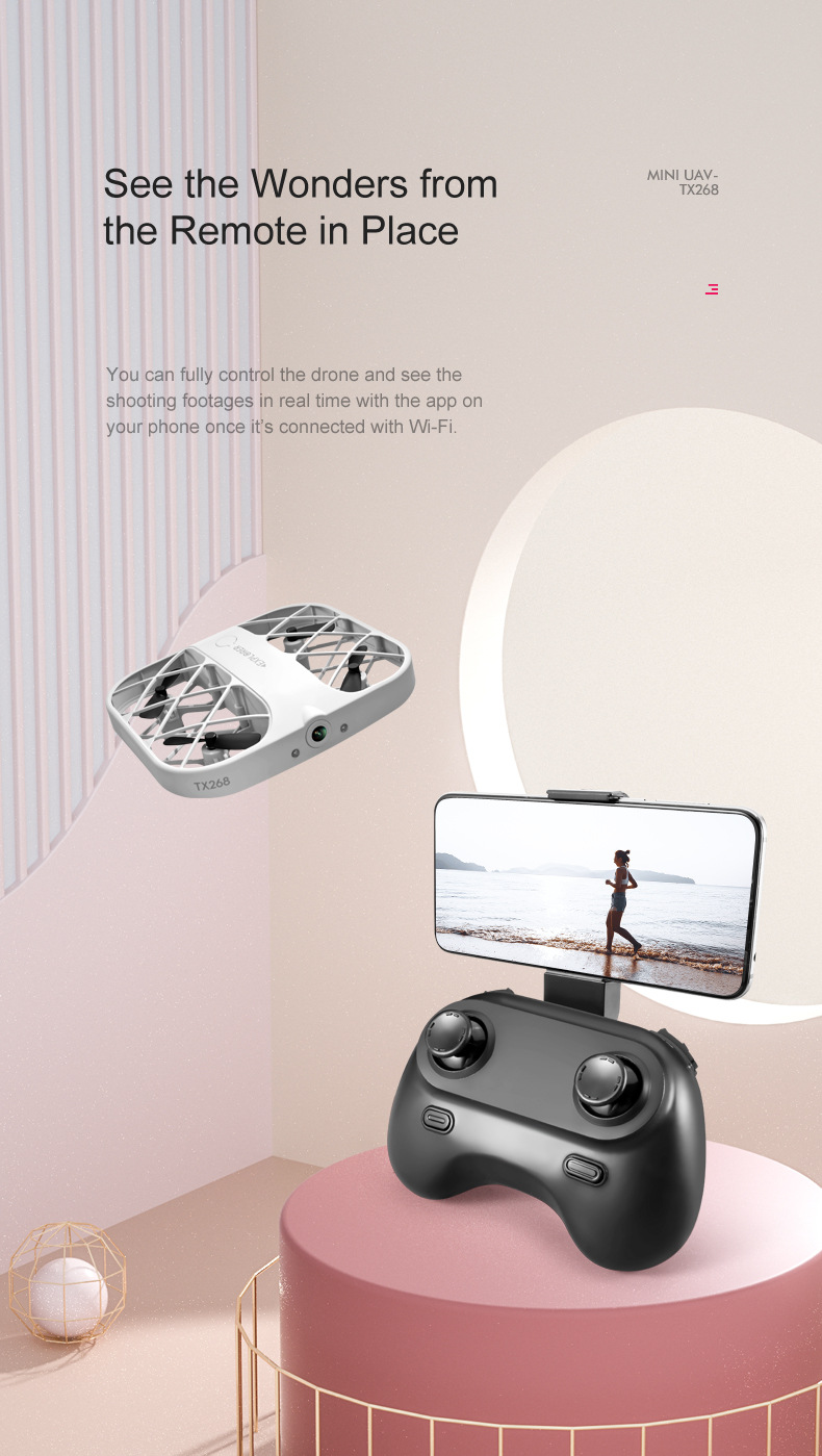 Cross-border mini bestseller Mini Quadcopter drone 8K grid pocket aircraft remote control plane pic 12