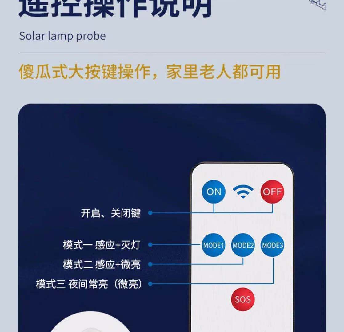 太阳能庭院灯仿真摄像头监控壁灯天黑自动亮人体感应灯防贼灯路灯详情13