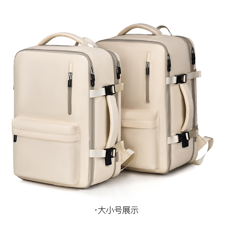 跨境时尚男士双肩包高级感大容量女背包潮旅行轻便书包防水电脑包详情24