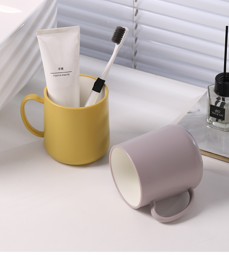 创意双色漱口杯塑料加厚耐摔食品接触用洗漱杯家用牙刷杯牙缸杯子详情15
