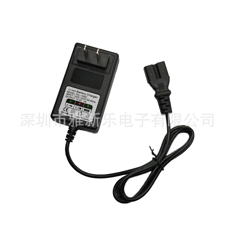 12.6V2A品字口 18650锂电池充电器 农用喷雾器12V电动喷雾器转灯详情7