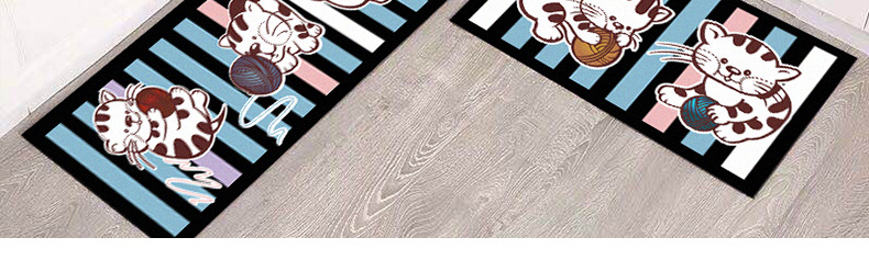 Cross-border ins kitchen floor MATS wholesale, long absorbent bathroom floor MATS, simple home kitchen carpets pic 12