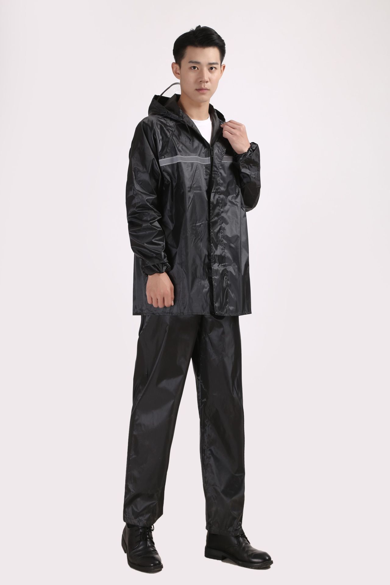 加厚加大防水雨衣雨裤套装户外建筑工地耐用成人分体农用绿化雨衣详情4