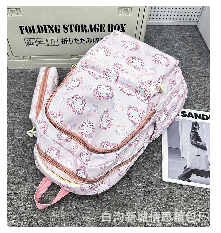 小学生护脊书包3-6年级儿童卡通印花书包大学女大容量耐脏双肩包详情40