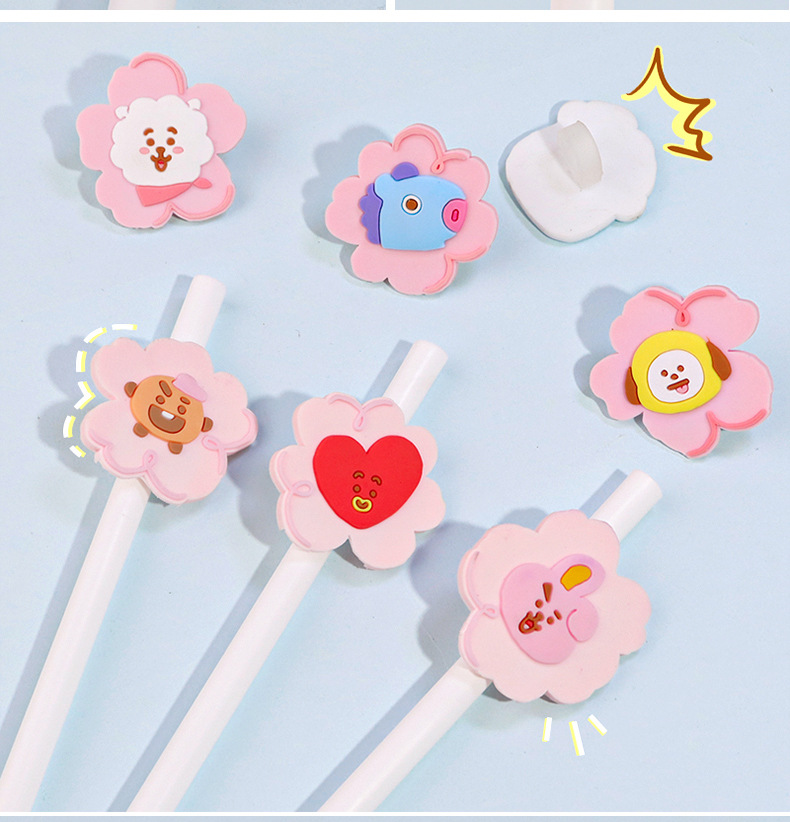 Customized PVC soft rubber straw caps 8mm reusable decorative accessories wholesale straw patch factory supply pic 9